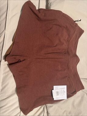 Beyond Yoga Brick Brown High-Rise Athletic Shorts